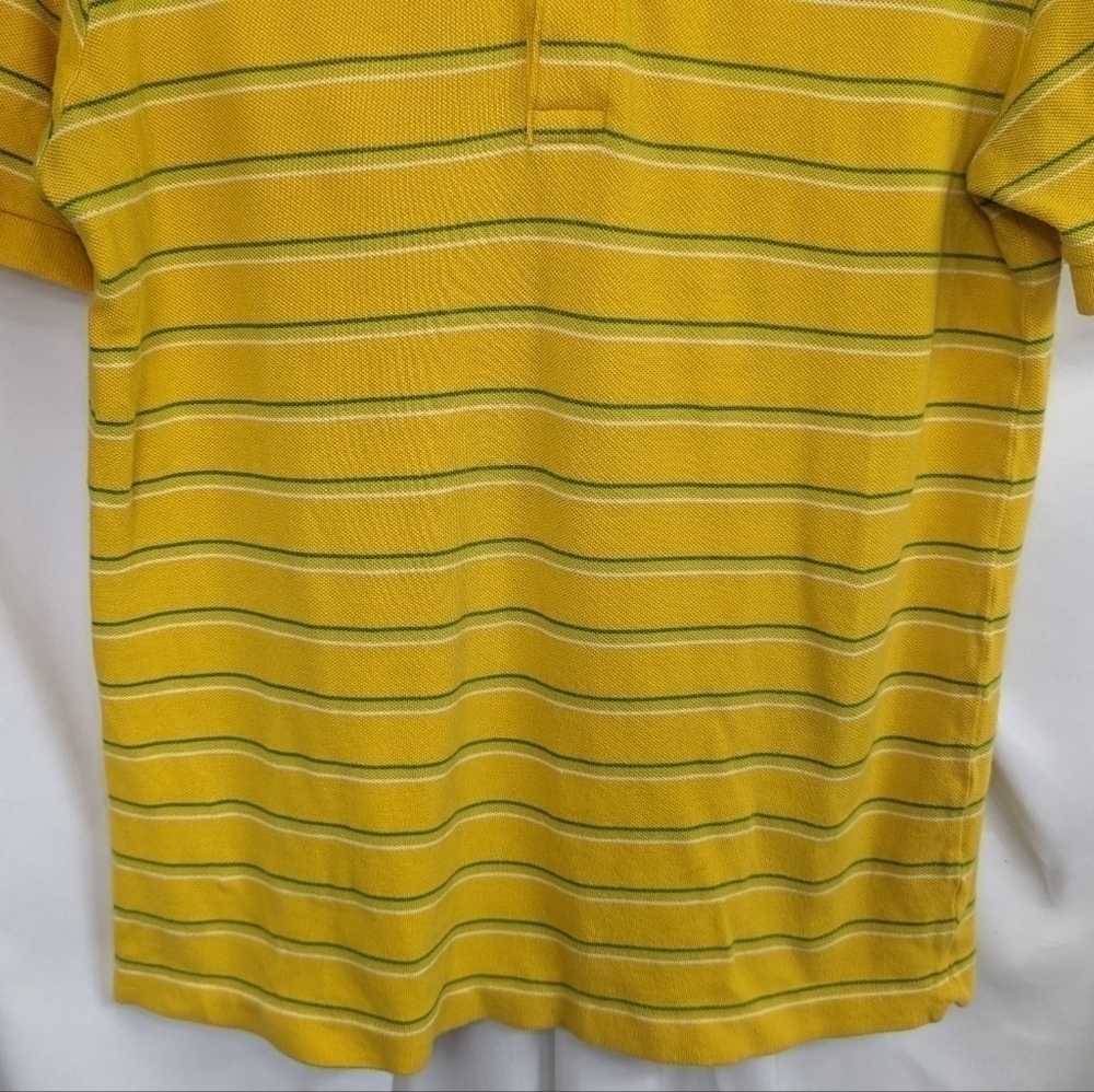 Lacoste Pique Knit Strip Polo Sz EU 4/ US S - Picture 4 of 12